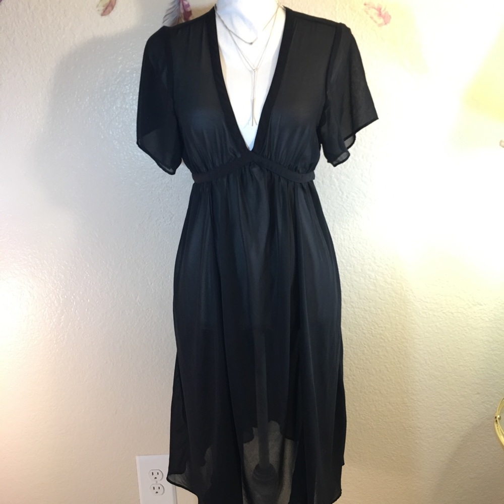 Converse one star sheer dress.